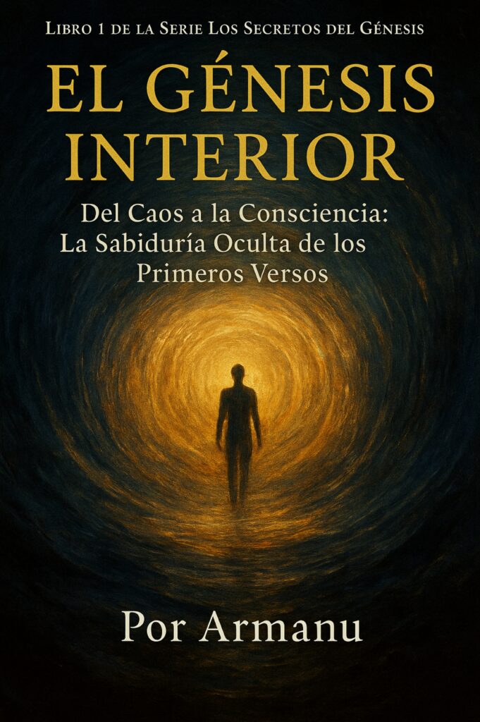 El Génesis Interior: Del Caos a la Conciencia: La Sabiduría Oculta de los Primeros Versos Edición en Español  de Armanu (Autor)  Escrito con un lenguaje poético y profundo por Armanu, este es el primer volumen de la serie Los Secretos del Génesis, una obra pensada para quienes buscan despertar, sanar y recordar el lenguaje simbólico que ya vive en su alma.