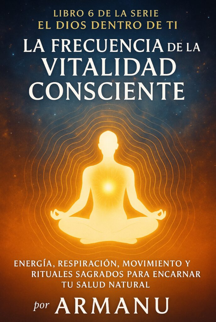 La Frecuencia de la Vitalidad Consciente: Energía, Respiración, Movimiento y Rituales Sagrados para Encarnar Tu Salud Natural (El Dios Dentro de Ti nº 6)  de Armanu (Autor)
Libro 6 de 9: El Dios Dentro de Ti