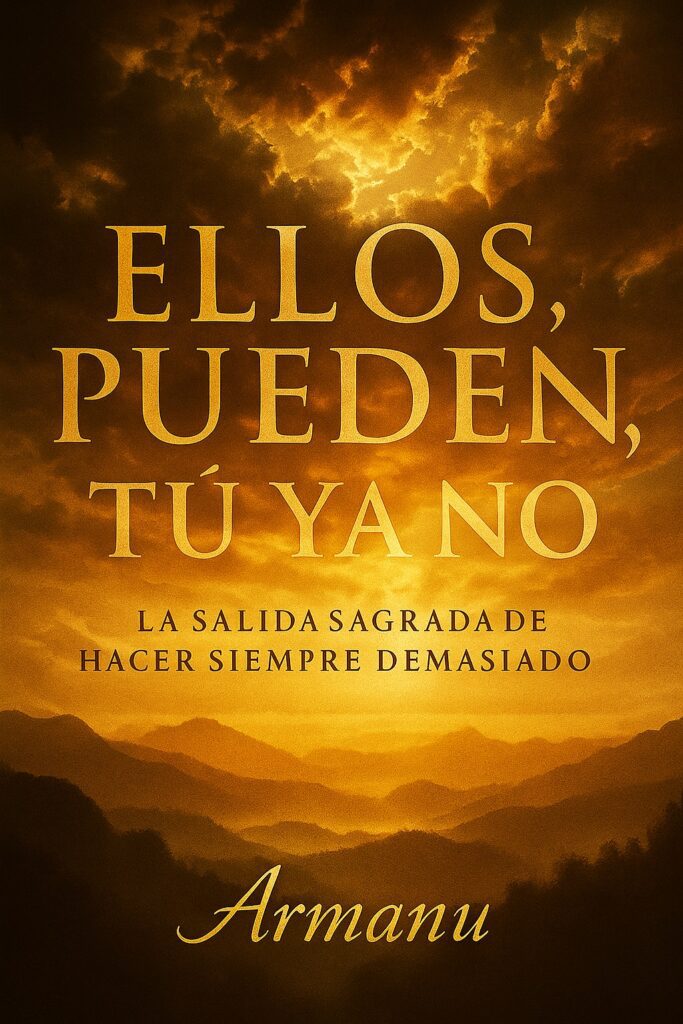 Ellos Pueden, Tú Ya No: La Salida Sagrada de Hacer Siempre Demasiado (Trilogía Déjalos Ser nº 2) por Armanu 
Libro 2 de 3: Trilogía Déjalos Ser